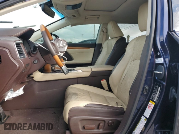 2016 Lexus RX 350 with VIN 2T2ZZMCA8GC017083, listed as a Copart auction lot 51021285 with 76,155 mi miles and Salvage Title. Bid and sale history available at DreamBid. Image 7.