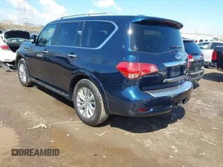 2016 Infiniti QX80 with VIN JN8AZ2NE7G9120964, listed as a IAAI auction lot 41897591 with 181,631 mi miles and . Bid and sale history available at DreamBid. Image 3.