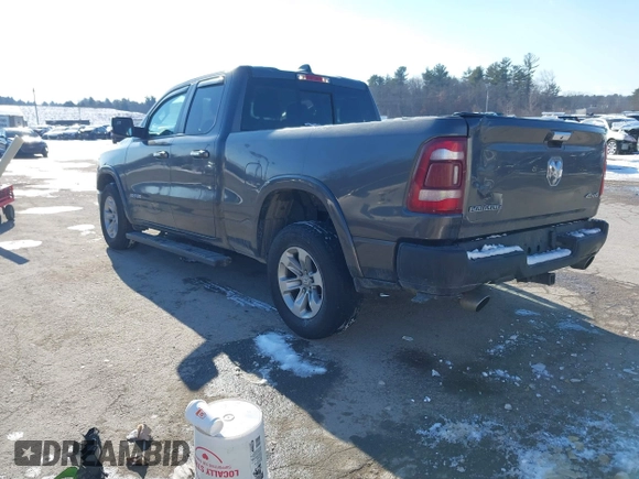2019 Ram 1500 Laramie with VIN 1C6SRFDTXKN860913, listed as a IAAI auction lot 41356687 with 199,485 mi miles. Bid and sale history available at carsss.com. Image 3.