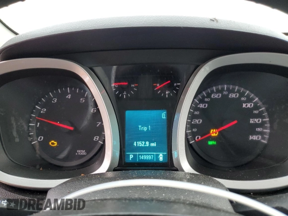 2011 Chevrolet Equinox LTZ with VIN 2CNFLGEC6B6372039, listed as a Copart auction lot 46114985 with 149,997 mi miles and Salvage Title. Bid and sale history available at carsss.com. Image 9.