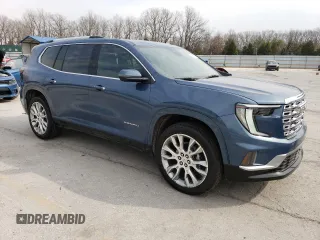 2024 GMC Acadia AWD Denali z VIN 1GKENRKS5RJ187208, wystawiony jako Copart lot #48330065 z przebiegiem 7 235 mil mil oraz Szkoda całkowita • Salvage title. Historia ofert i sprzedaży dostępna na DreamBid. Obrazek 4.