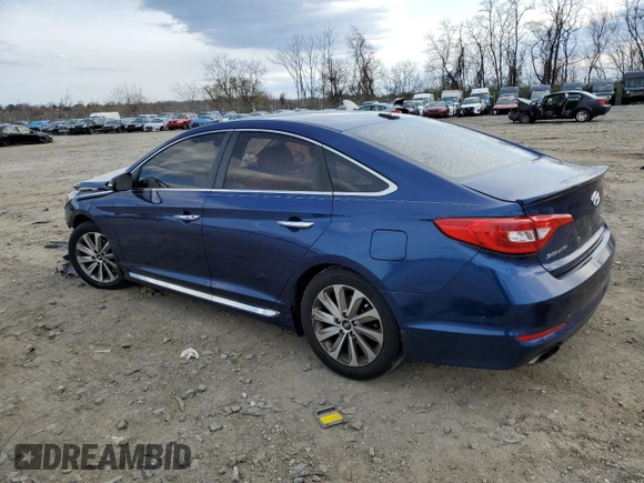 2016 Hyundai Sonata Sport with VIN 5NPE34AF8GH419024, listed as a Copart auction lot 50292455 with 133,196 mi miles and Salvage Title. Bid and sale history available at DreamBid. Image 2.