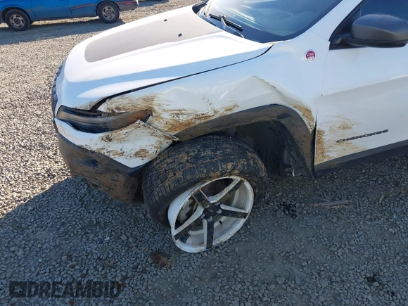 2021 Jeep Cherokee Trailhawk with VIN 1C4PJMBX9MD105888, listed as a IAAI auction lot 42065175 with 55,469 mi miles and . Bid and sale history available at DreamBid. Image 6.