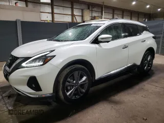 2023 Nissan Murano Platinum with VIN 5N1AZ2DJ8PC127625, listed as a Copart auction lot 43221825 with 66,476 mi miles and Salvage Title. Bid and sale history available at DreamBid. Image 1.