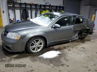 2012 Dodge Avenger SXT Plus with VIN 1C3CDZEG2CN251612, listed as a Copart auction lot 43418835 with 104,355 mi miles and Salvage Title. Bid and sale history available at carsss.com. Image 1.