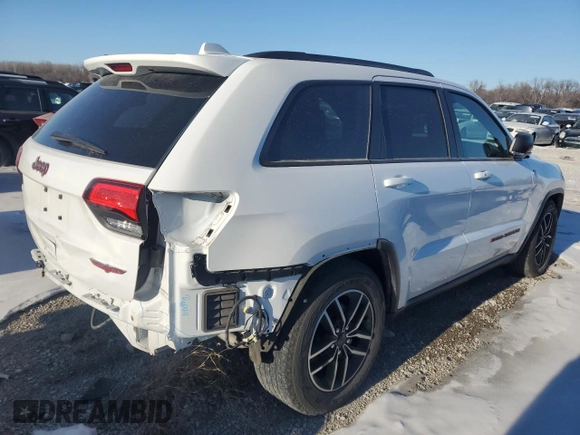 2021 Jeep Grand Cherokee Trailhawk with VIN 1C4RJFLT5MC508515, listed as a Copart auction lot 84469884 with 53,293 mi miles and Salvage Title. Bid and sale history available at carsss.com. Image 3.