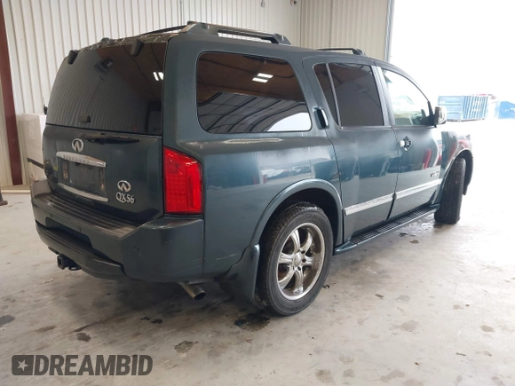 2005 Infiniti QX56 with VIN 5N3AA08C65N805076, listed as a IAAI auction lot 41353870 with 220,327 mi miles. Bid and sale history available at carsss.com. Image 4.