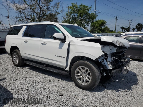 2023 Chevrolet Suburban LT z VIN 1GNSKCKD4PR204186, wystawiony jako Copart lot #57835905 z przebiegiem 59 858 mil mil oraz Czysty tytuł • Clean title. Historia ofert i sprzedaży dostępna na DreamBid. Obrazek 4.