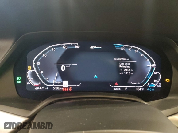2021 BMW X5 xDrive45e with VIN 5UXTA6C02M9F45757, listed as a Copart auction lot 61991985 with 65,162 mi miles and Salvage title. Bid and sale history available at DreamBid. Image 9.