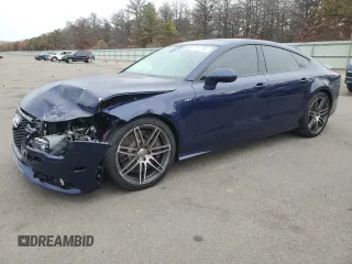 2014 Audi S7 Prestige with VIN WAUW2BFC8EN065736, listed as a Copart auction lot 76977884 with 49,591 mi miles and Salvage Title. Bid and sale history available at carsss.com. Image 1.