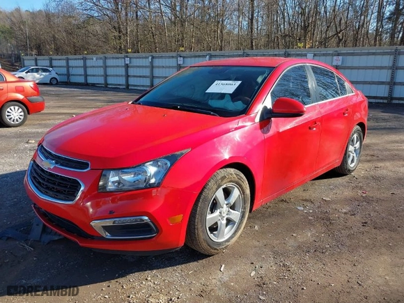 2015 Chevrolet Cruze LT with VIN 1G1PC5SB0F7189422, listed as a IAAI auction lot 41568003 with 126,038 mi miles. Bid and sale history available at carsss.com. Image 2.