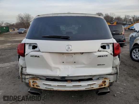 2012 Acura MDX Tech/Entertainment Pkg with VIN 2HNYD2H47CH500919, listed as a Copart auction lot 85881784 with 165,255 mi miles and Salvage Title. Bid and sale history available at carsss.com. Image 6.