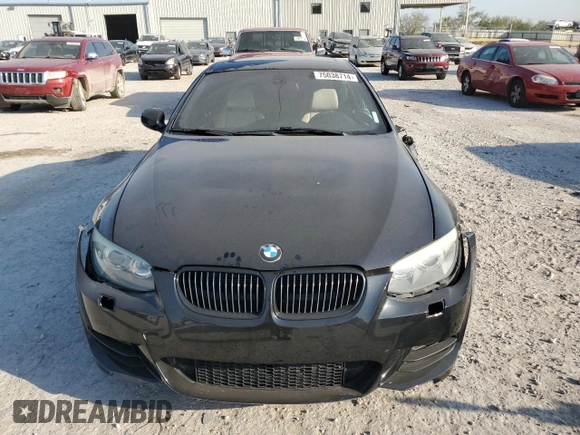 2011 BMW 3 Series 335is with VIN WBAKG1C58BE617991, listed as a Copart auction lot 75038714 with Not Provided miles and Salvage Title. Bid and sale history available at carsss.com. Image 5.