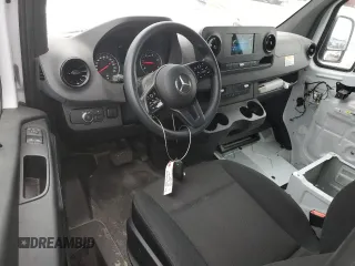 2023 Mercedes-Benz Sprinter Cargo with VIN W1Y4NCHYXPT145632, listed as a Copart auction lot 85204214 with 21,838 mi miles and Salvage Title. Bid and sale history available at carsss.com. Image 8.