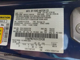 2018 Ford Mustang GT with VIN 1FA6P8CF4J5122438, listed as a IAAI auction lot 41904252 with 28,724 mi miles and . Bid and sale history available at DreamBid. Image 9.