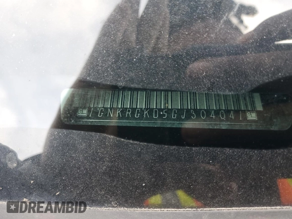 2016 Chevrolet Traverse LT with VIN 1GNKRGKD5GJ304041, listed as a Copart auction lot 58961055 with 78,658 mi miles and Salvage title. Bid and sale history available at DreamBid. Image 13.