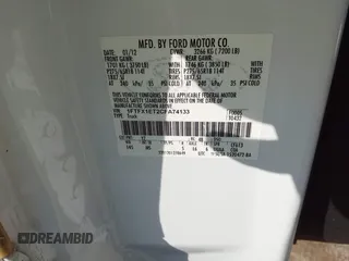 2012 Ford F-150 XL with VIN 1FTFX1ET2CFA74133, listed as a IAAI auction lot 42052273 with 223,019 mi miles and . Bid and sale history available at DreamBid. Image 9.