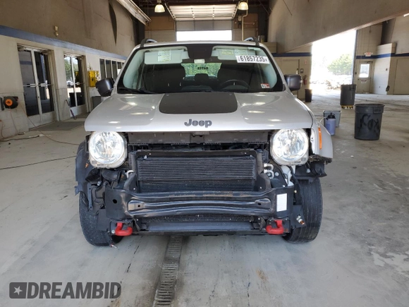 2016 Jeep Renegade Trailhawk with VIN ZACCJBCT3GPD16931, listed as a Copart auction lot 61857235 with 52,490 mi miles and Salvage title. Bid and sale history available at DreamBid. Image 5.