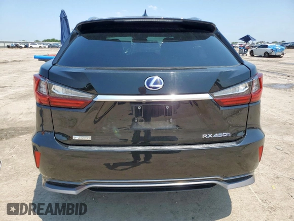 2018 Lexus RX 450h with VIN 2T2BGMCA9JC020914, listed as a Copart auction lot 59050835 with 45,566 mi miles and Salvage title. Bid and sale history available at DreamBid. Image 6.