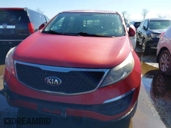 2015 Kia Sportage LX with VIN KNDPBCAC6F7701564, listed as a IAAI auction lot 41872684 with 162,945 mi miles and . Bid and sale history available at DreamBid. Image 6.