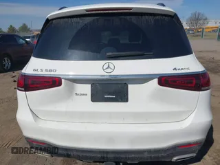 2021 Mercedes-Benz GLS 580 with VIN 4JGFF8GE9MA566937, listed as a IAAI auction lot 41823174 with 61,404 mi miles and . Bid and sale history available at DreamBid. Image 16.