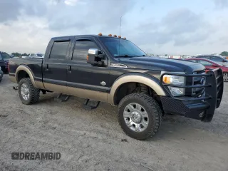 2014 Ford F-350 XLT with VIN 1FT8W3BT4EEB01188, listed as a Copart auction lot 55171925 with 273,834 mi miles and Salvage Title. Bid and sale history available at DreamBid. Image 4.