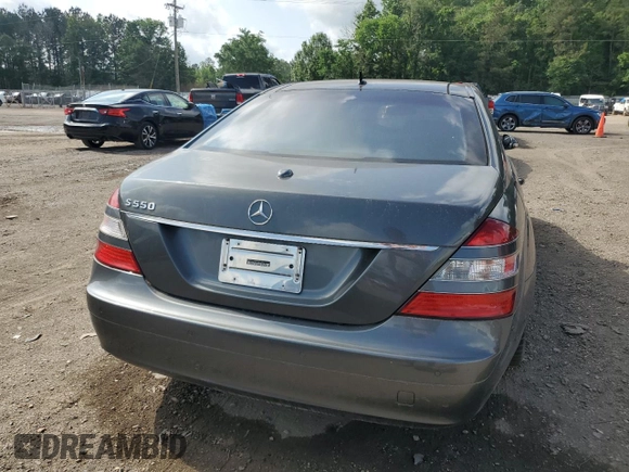 2007 Mercedes-Benz S-Class 5.5L V8 with VIN WDDNG71X97A039766, listed as a Copart auction lot 54101085 with 0 mi miles and Clean Title. Bid and sale history available at carsss.com. Image 6.