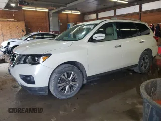 2018 Nissan Pathfinder SL z VIN 5N1DR2MM2JC618576, wystawiony jako Copart lot #55481625 z przebiegiem 152 006 mil mil oraz Szkoda całkowita • Salvage title. Historia ofert i sprzedaży dostępna na DreamBid. Obrazek 1.