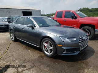 2018 Audi S4 Prestige with VIN WAUC4AF49JA069344, listed as a Copart auction lot 63826864 with 38,690 mi miles and Salvage Title. Bid and sale history available at carsss.com. Image 4.