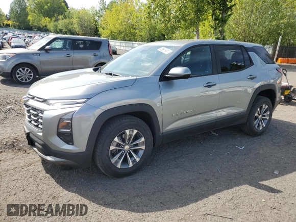 2025 Chevrolet Equinox FWD LT with VIN 3GNAXHEG1SL205294, listed as a Copart auction lot 54738255 with 6,029 mi miles and Clean Title. Bid and sale history available at DreamBid. Image 1.