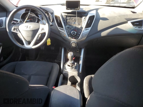 2013 Hyundai Veloster w/Black Int with VIN KMHTC6AD2DU126699, listed as a Copart auction lot 57329805 with 85,303 mi miles and Salvage title. Bid and sale history available at DreamBid. Image 8.