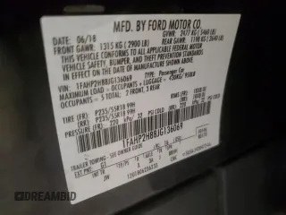 2018 Ford Taurus SEL with VIN 1FAHP2H88JG136069, listed as a Copart auction lot 47810555 with 150,405 mi miles and Non Repairable. Bid and sale history available at carsss.com. Image 12.