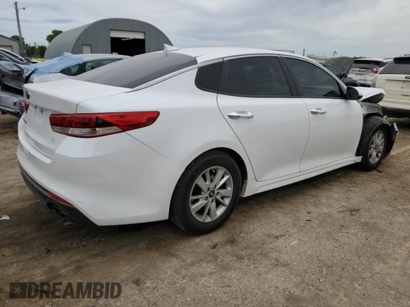 2018 Kia Optima S with VIN 5XXGT4L3XJG188402, listed as a Copart auction lot 57156235 with 107,169 mi miles and Salvage title. Bid and sale history available at DreamBid. Image 3.