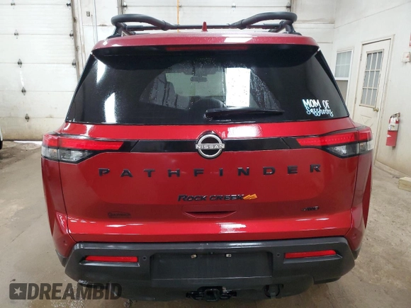 2023 Nissan Pathfinder Rock Creek with VIN 5N1DR3BD7PC231197, listed as a Copart auction lot 51751205 with 71,366 mi miles and Salvage title. Bid and sale history available at DreamBid. Image 6.
