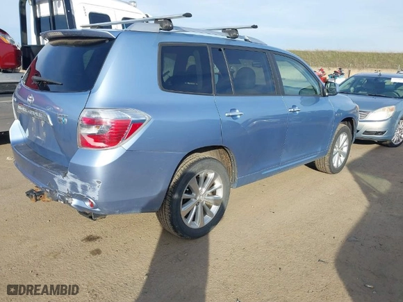2008 Toyota Highlander Hybrid Limited with VIN JTEEW44A482004594, listed as a IAAI auction lot 41250858 with 219,815 mi miles. Bid and sale history available at carsss.com. Image 4.