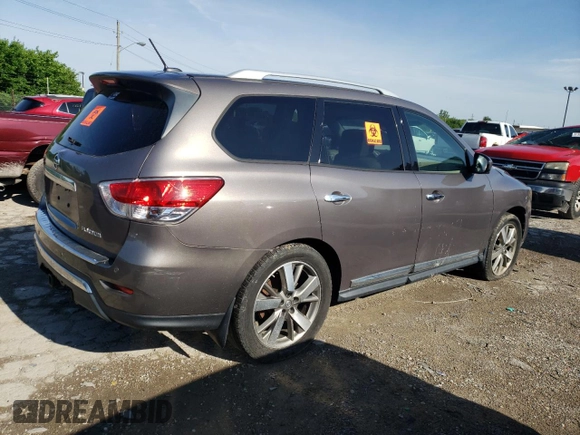 2014 Nissan Pathfinder Platinum с VIN 5N1AR2MN9EC730146, выставлен на аукционе Copart как лот 61604755 с пробегом 119 023 миль миль и Чистый • Clean title. История ставок и продаж доступна на DreamBid. Изображение 3.