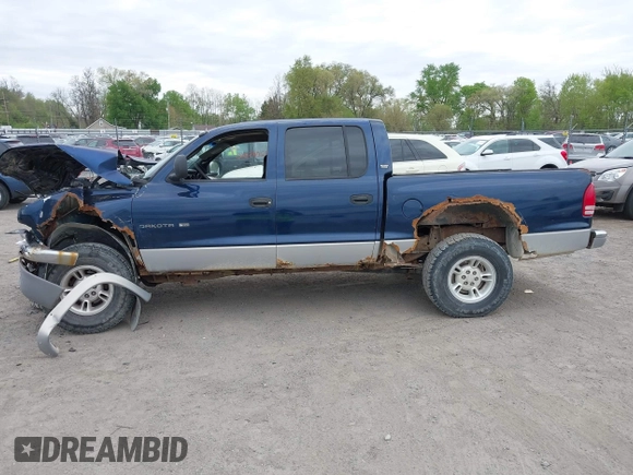 2000 Dodge Dakota Sport with VIN 1B7HG2AZ9YS777509, listed as a IAAI auction lot 42145010 with Not provided miles and . Bid and sale history available at DreamBid. Image 14.