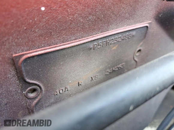 1955 Ford Thunderbird with VIN P5FH232488, listed as a Copart auction lot 76205064 with 5,608 mi miles and Salvage Title. Bid and sale history available at DreamBid. Image 13.