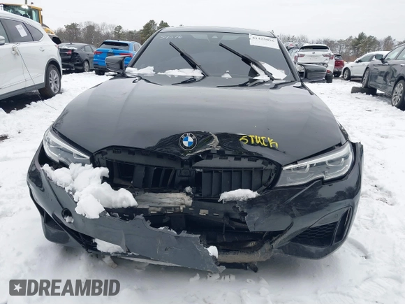 2021 BMW 3 Series M340i xDrive with VIN 3MW5U9J01M8B63472, listed as a IAAI auction lot 41425056 with 63,223 mi miles. Bid and sale history available at carsss.com. Image 12.