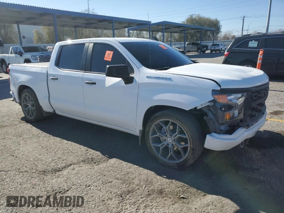 2024 Chevrolet Silverado 1500 Custom with VIN 3GCPABEK1RG316159, listed as a Copart auction lot 88814825 with 7,623 mi miles and Salvage Title. Bid and sale history available at DreamBid. Image 4.