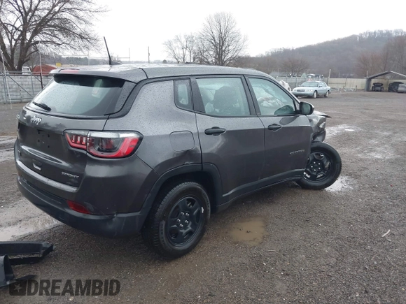 2020 Jeep Compass Sport z VIN 3C4NJCAB4LT253026, wystawiony jako IAAI lot #41897839 z przebiegiem 128 112 mil mil oraz . Historia ofert i sprzedaży dostępna na DreamBid. Obrazek 4.