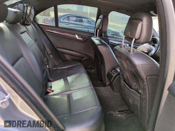 2012 Mercedes-Benz C 300 Sport with VIN WDDGF8BB5CA660243, listed as a Copart auction lot 59394845 with 176,880 mi miles and Salvage title. Bid and sale history available at DreamBid. Image 10.