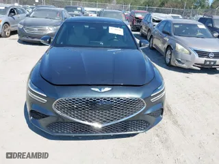 2022 Genesis G70 2.0T with VIN KMTG34TA0NU089099, listed as a IAAI auction lot 41708106 with 35,550 mi miles. Bid and sale history available at carsss.com. Image 11.