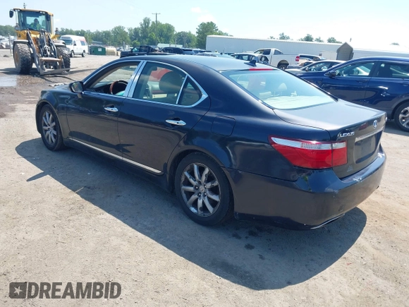2008 Lexus LS 460 with VIN JTHBL46F385055817, listed as a IAAI auction lot 42668757 with 220,389 mi miles and . Bid and sale history available at DreamBid. Image 3.