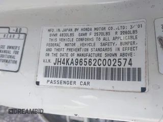 2002 Acura RL с VIN JH4KA96562C002574, выставлен на аукционе IAAI как лот 42306128 с пробегом Не указан миль и . История ставок и продаж доступна на DreamBid. Изображение 9.