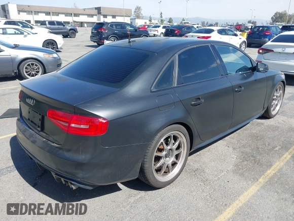2016 Audi A4 Premium with VIN WAUAFAFL0GN016185, listed as a IAAI auction lot 41691573 with 81,501 mi miles. Bid and sale history available at carsss.com. Image 4.