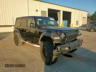 2022 Jeep Wrangler Unlimited High Tide with VIN 1C4HJXDG0NW247152, listed as a Copart auction lot 82371674 with 32,417 mi miles and Salvage Title. Bid and sale history available at DreamBid. Image 10.