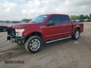 2016 Ford F-150 XLT with VIN 1FTEW1C86GKD79757, listed as a Copart auction lot 54757115 with 161,535 mi miles and Salvage title. Bid and sale history available at DreamBid. Image 1.