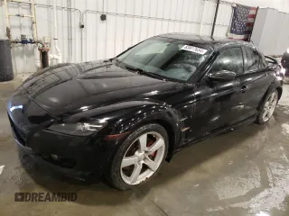 2005 Mazda RX-8 with VIN JM1FE173750144105, listed as a Copart auction lot 83917654 with 69,100 mi miles and Salvage Title. Bid and sale history available at carsss.com. Image 1.