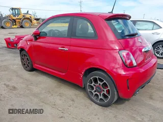 2015 FIAT 500 Turbo with VIN 3C3CFFHH9FT640667, listed as a IAAI auction lot 42015050 with 29,234 mi miles. Bid and sale history available at carsss.com. Image 3.
